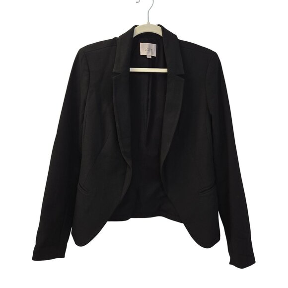 Loft Black Open Blazer Jacket Size 6 - Picture 1 of 6